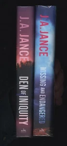 Jance, J.A.: Two Novels (Missing and Endangered & Den of Iniquity) HB/DJ 1st/1st - Bild 1 von 11