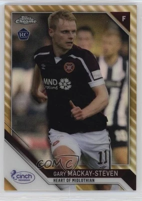 2021 Chrome SPFL Scottish Premier League Gold Refractor /75 Gary Mackay-Steven - Image 1 of 2