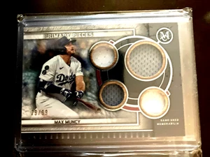 2023 Topps Primary Pieces MAX MUNCY Quad Relic Card. 29/99 - Picture 1 of 2