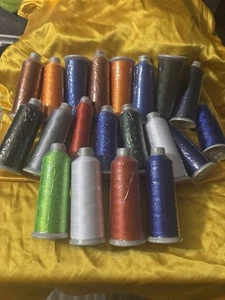 LOTE MIXTO DE 20 CARRETES HILO MADERIA POLINEÓN POLIÉSTER NUEVO 5000ml - Imagen 1 de 12