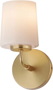 Maxim 12891WT Durham 10" Tall Wall Sconce - Brass - Picture 1 of 12