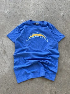 Los Angeles Chargers Shirt Mens Small Blue NFL Football Team Apparel Cotton Tee - Picture 1 of 7