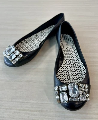Zapatos planos sin cordones Furla bailarina de gelatina con piedras preciosas talla 36/US 5,5 Foto 1 de 4