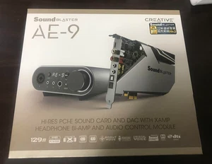 Karta dźwiękowa Creative Sound Blaster AE-9 XAMP Hi-Res PCI-E DAC metaliczny szary JAPONIA - Zdjęcie 1 z 13