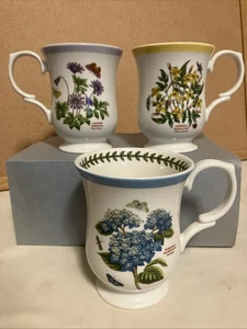 Portmeirion Botanic Garden Terrace Footed Cups X3 - Picture 1 of 14