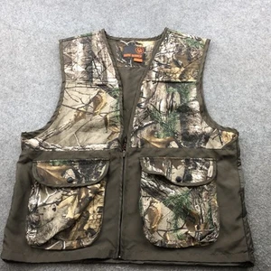Game Winner Hunting Vest Mens Large Multi Pocket Outdoor Camo Zip Utility Gear - Picture 1 of 8