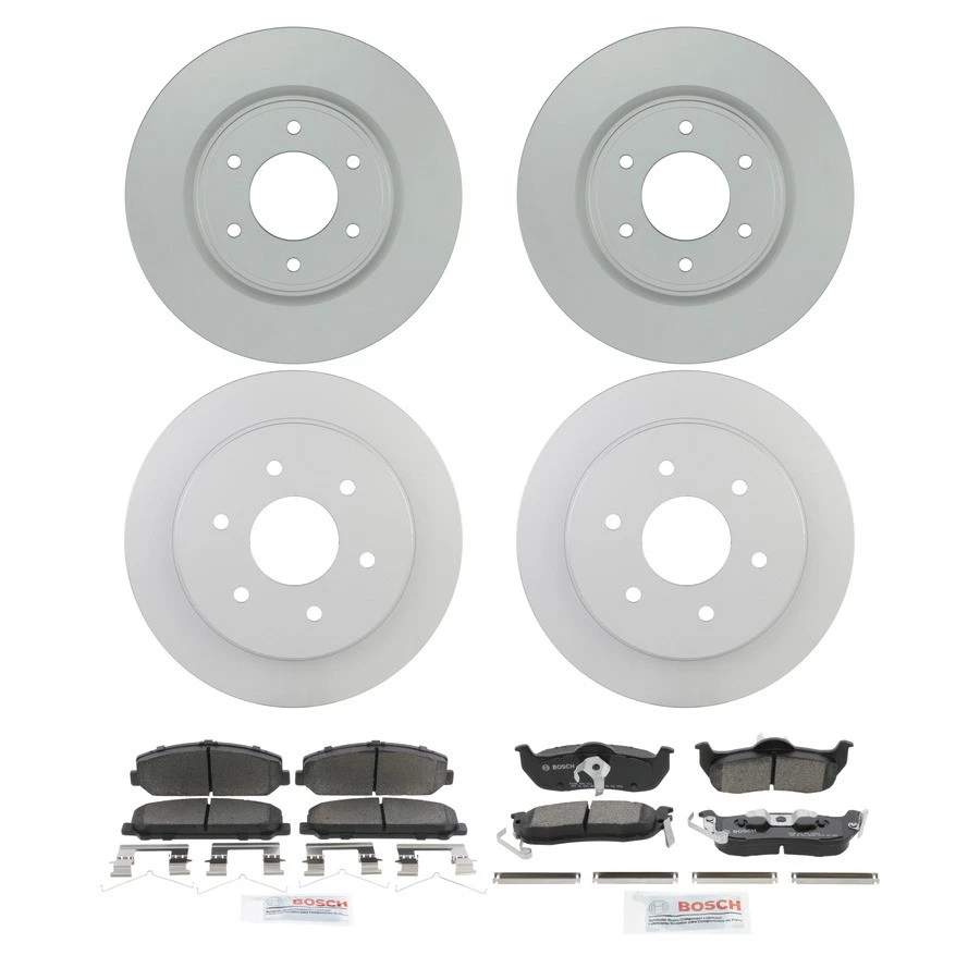 Bosch QuietCast Ceramic Brake Pad and Rotor Kit For 11-15 Nissan TITAN Armada Foto 1 de 4