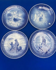 Royal Copenhagen Christmas plates  Collector's Plates x 4 mermaid xmas