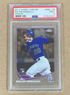 2013 Topps Update Chrome #MB-39 Nolan Arenado RC PSA 9 $169.99 - Image 1 of 2