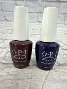 Lot 2 OPI GelColor Nail Polish Mariachi Makes My Day  & Dressed To The Wines - Picture 1 of 4