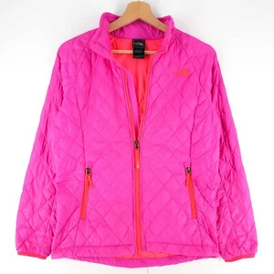 The North Face Giacca Padded Trapuntata Rosa Per Ragazze Taglia L 14-16 Anni - Foto 1 di 12