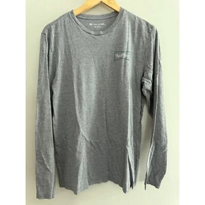 Travis Mathew Long Sleeve T-Shirt Heather Gray Casual Logo Mens Size M - Bild 1 von 5
