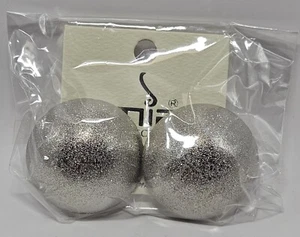Mia Collection , Mia Costume Fashion Earrings By Kim Min Sun Silver Glitter Dots - Picture 1 of 2