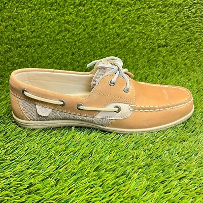 Zapatos de barco Sperry Koifish para mujer talla 10 marrón informales para caminar de cuero con cordones Foto 1 de 4