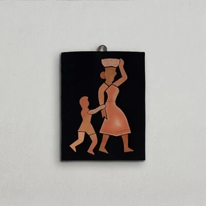 Terracotta Wall Art mother son medium New Unique Hanging Purpose Frame - Picture 1 of 4