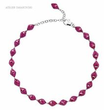 NIB $349 Atelier Swarovski Moselle Mini Choker Necklace Pink Fuchsia #5415546