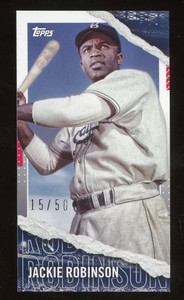 JACKIE ROBINSON 2020 Topps Rip Baseball Mini Black Variation #15/50 SSP