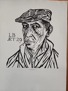 Original Woodcut By Leaonard Baskin From Unsigned Edition Of 500 - Picture 1 of 3