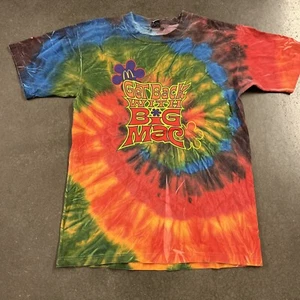Vintage McDonald's Coca-Cola Tie Dye T Shirt Get Back With Big Mac Large - Picture 1 of 7