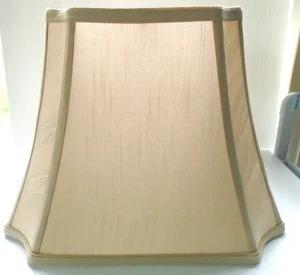 Royal Designs Lamp Shade Rectangle Inverted Cut Corners Beige EXCLNT PO COND!!!! - Picture 1 of 15
