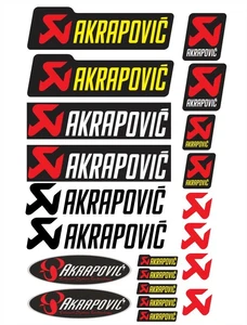 Akrapovic Aufkleber Sticker Schwarz 1 Set 21 Stk. - Bild 1 von 3