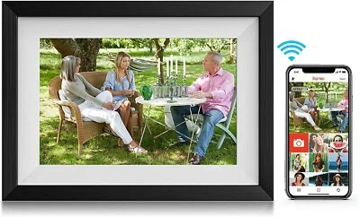 10.1'' WiFi Digital Picture Frames Smart Cloud Photo-Frame with Share by App - Image 1 of 4