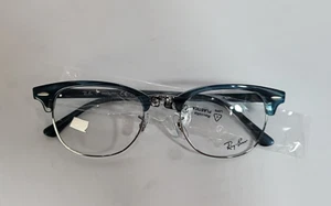 RAY BAN RX5154 8377 CLUBMASTER 53-21-150 Unisex Adult Eyeglasses Green / Clear - Picture 1 of 10