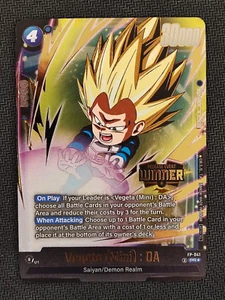 Dragon Ball Super Fusion World - Vegeta (Mini) : DA FP-041 Foil Winner (ENG) - Picture 1 of 2