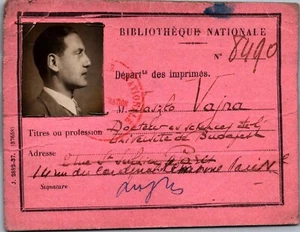 1940 Bibliotheque Nationale, Parigi, Francia Dr. Vajna, Università di Budapest - Foto 1 di 2