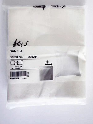 宜家 SANELA 枕垫套,白色 20x20 705.516.92 - 全新 — 第 1/2 张图片