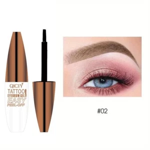 Waterproof Eyebrow Tint Gel #02 Light Brown – Peel Off Brow Stain for Fuller Bro - Picture 1 of 5