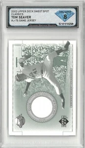 2002 Upper Deck Sweet Spot Classics TOM SEAVER Game Used Jersey 💎 DSG 8 NM/Mint - Picture 1 of 2