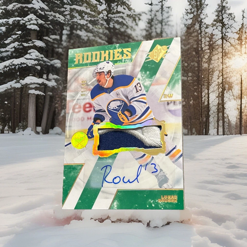 2023-24 UPPER DECK SPX LUKAS ROUSEK ROOKIE PATCH AUTO RPA ! 01/49 !!! 🦬 ⚔️ 🔥 - Image 1 of 3