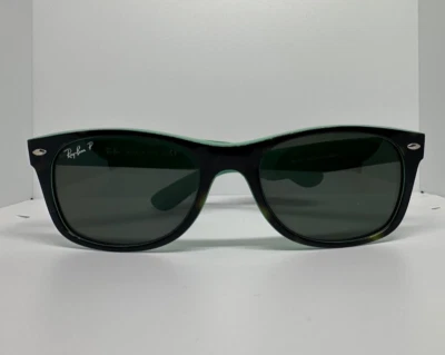 Gafas de sol Ray-Ban Havana marrón sobre verde tortuga RB2132 6013 55-18 polarizadas  Foto 1 de 4