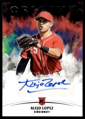 2022 RIGINS AUTO ROOKIE Alejo Lopez Auto Cincinnati Reds #DMS-AL - Image 1 of 2