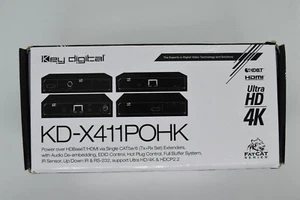 Key Digital KD-X411POHK Power over HDMI via CAT5e/6 Extender (Tx/Rx) Kit B-STOCK - Picture 1 of 2