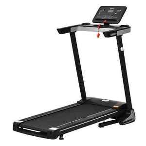 Folding Treadmill for Home Motorised Running Machine w/ LCD Display Black - Picture 1 of 12