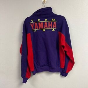 Vintage 90s Men's 1/4 Zip High Neck Team Yamaha USA Track Jacket Size S
