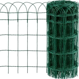 Green PVC Coated Garden Border Fence Lawn Path Edging Wire Mesh Decorative Fence - Picture 1 of 1
