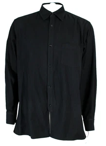 Camisa abotonada YOHJI YAMAMOTO vintage de algodón negro de piel de topo para hombre 4 L - Imagen 1 de 5