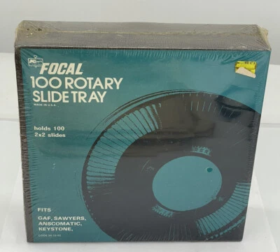 Kmart Focal 100 Rotary Slide Tray, holds 100 2x2 slides. New Old Stock - Image 1 of 4