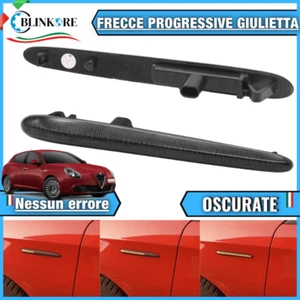 COPPIA FRECCE LATERALI FUMÉ OSCURATE DINAMICHE A LED ALFA ROMEO GIULIETTA CANBUS - Foto 1 di 3