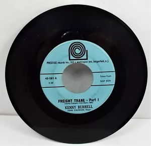 Kenny Burrell - Freight Trane - Part 1 & 2 – Prestige Records – Jazz - Rare 45 - Picture 1 of 2