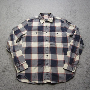 Wallace & Barnes Shirt Mens M Brown Plaid Slim Fit Flannel Long Sleeve Work - Picture 1 of 12