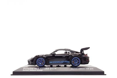Minichamps 1:43 Porsche 911 GT3 RS (992) Weissach Package in Black / Indigo - Image 1 of 4
