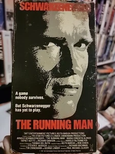 The Running Man 1987 VHS Rare Hard To Find Original Release - Picture 1 of 2