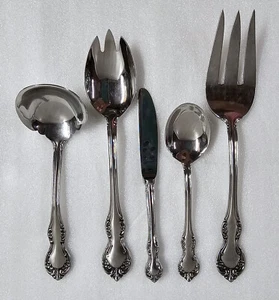 5pc Towle Westchester Stainless Hostess Serving Fork Spoon Gravy Butter Sugar - Picture 1 of 4