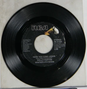 Dolly Parton~Here You Come Again/Me And Little Andy 45 rpm 1977 RCA PB-11123 VG+ - Picture 1 of 2