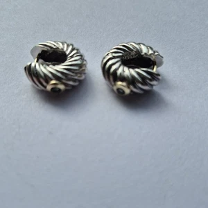 Ohrringe Sterlingsilber 18 Karat Blautopas - Bild 1 von 7