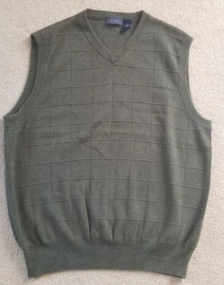  Saddlebred Sweater Vest Sz Medium 100% Cotton ,Made In Australia . - Image 1 of 4